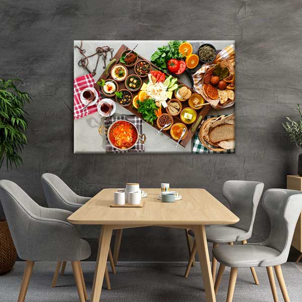 Anadolu Kahvaltı Sofrası Duvar Tablosu – 12183