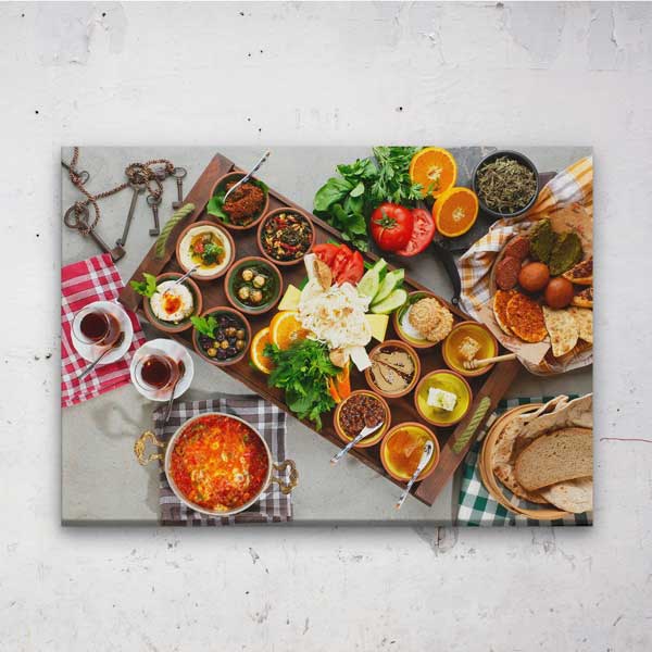 Anadolu Kahvaltı Sofrası Duvar Tablosu – 12183
