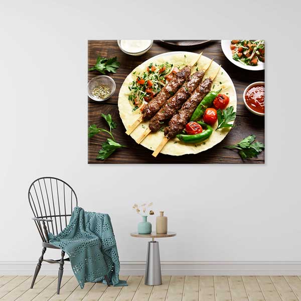 anadolu-mutfagi-tablolar-12186-03 Kebap Anadolu Mutfağı Duvar Tablosu – 12186