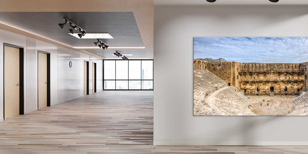 Antik Açık Hava Tiyatrosu Taş Mimari Manzarası Büyük Ebat Duvar Dekoru 11878