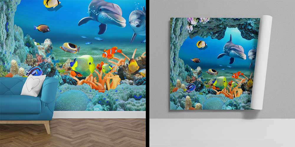 Renkli Mercan Resifi ve Tropikal Balıklar Duvar Kağıdı 12769