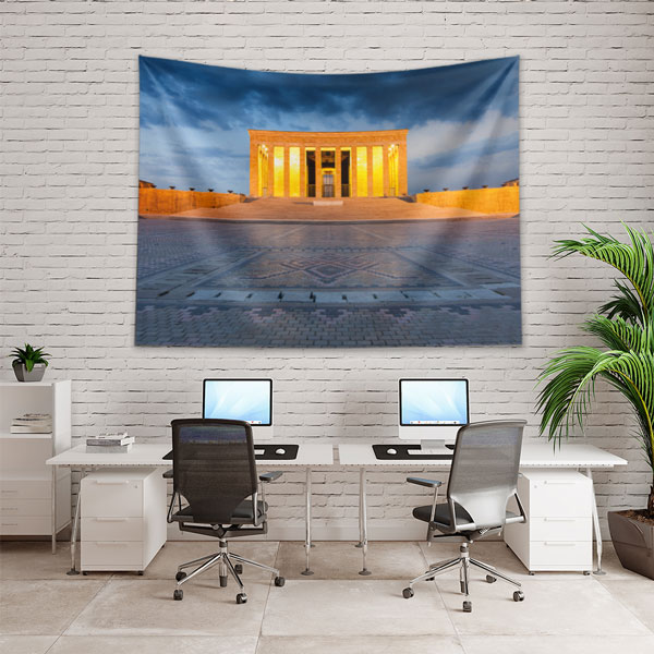 anitkabir-duvar-ortusu-6217-03 Anıtkabir Gece Işıltısı Duvar Örtüsü Kumaş Baskı 6217