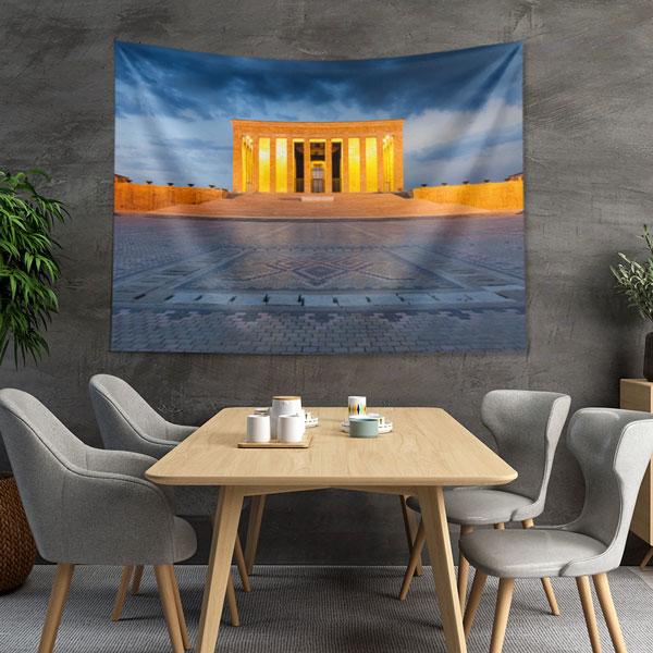 anitkabir-duvar-ortusu-6217-04 Anıtkabir Gece Işıltısı Duvar Örtüsü Kumaş Baskı 6217