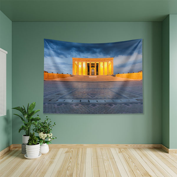 anitkabir-duvar-ortusu-6217-05 Anıtkabir Gece Işıltısı Duvar Örtüsü Kumaş Baskı 6217