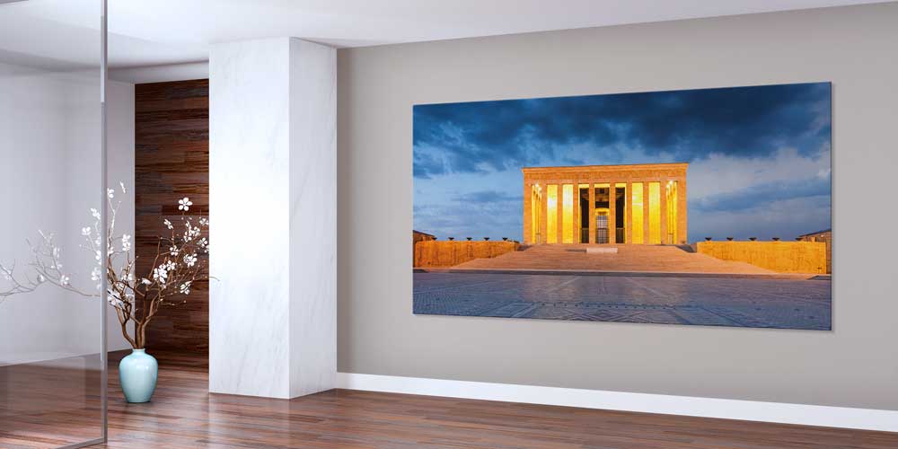 Anıtkabir Işıklandırılmış Akşam Manzarası Büyük Ebat Duvar Dekor Ürünü 11940