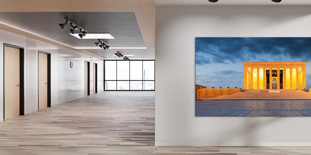 Anıtkabir Işıklandırılmış Akşam Manzarası Büyük Ebat Duvar Dekor Ürünü 11940