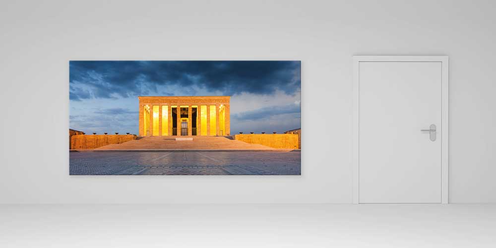 Anıtkabir Işıklandırılmış Akşam Manzarası Büyük Ebat Duvar Dekor Ürünü 11940