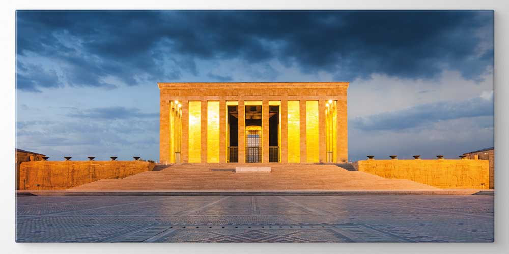 Anıtkabir Işıklandırılmış Akşam Manzarası Büyük Ebat Duvar Dekor Ürünü 11940