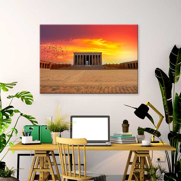 Anıtkabir Gün Batımı ve Tören Meydanı Kanvas Tablo 12098