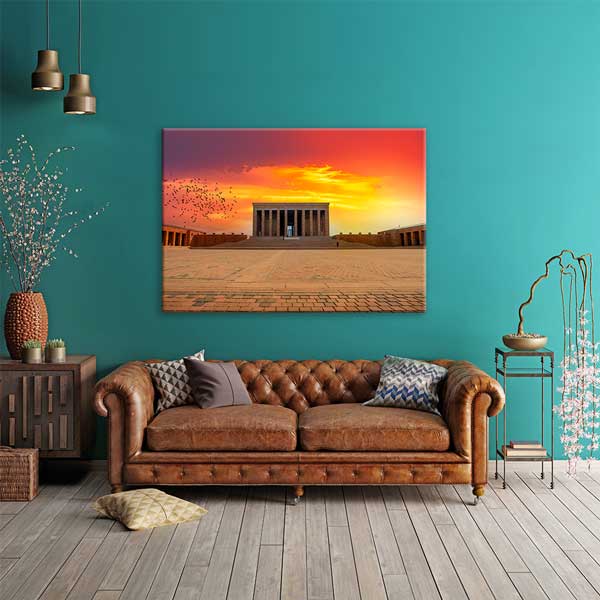 Anıtkabir Gün Batımı ve Tören Meydanı Kanvas Tablo 12098
