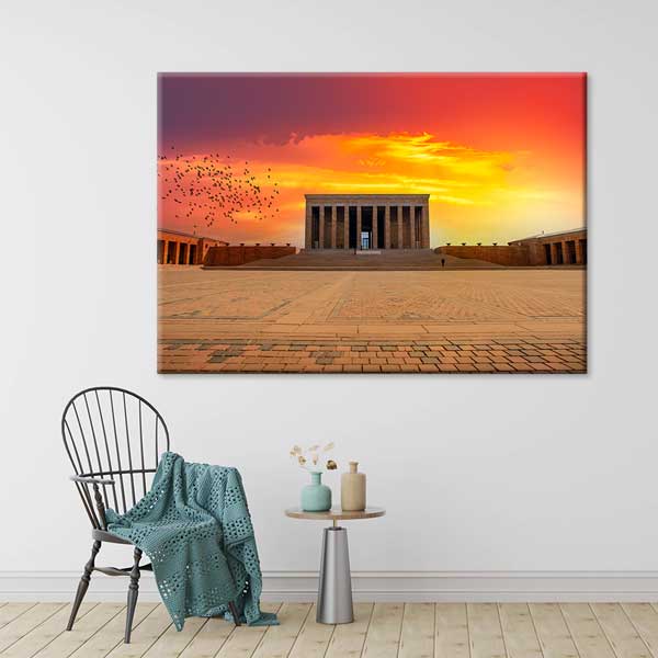 Anıtkabir Gün Batımı ve Tören Meydanı Kanvas Tablo 12098