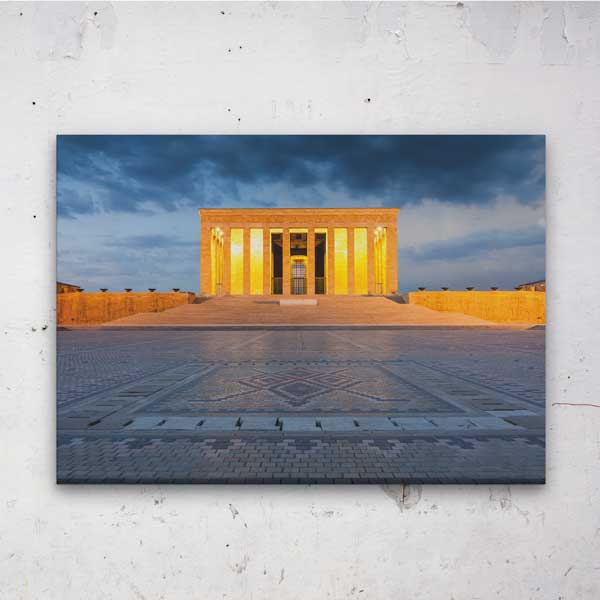 Anıtkabir Aydınlatmalı Akşam Manzarası Kanvas Tablo 12099