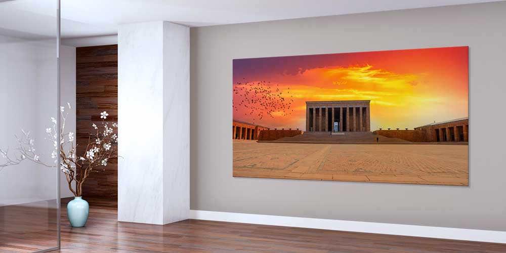 Anıtkabir Gün Batımı Manzarası Büyük Ebat Duvar Dekor Ürünü 11939