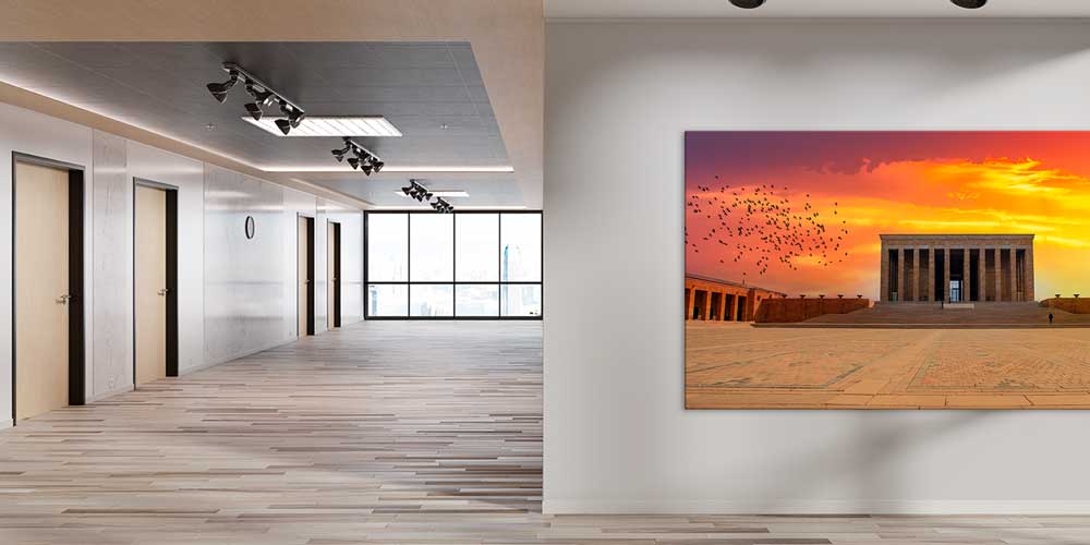 Anıtkabir Gün Batımı Manzarası Büyük Ebat Duvar Dekor Ürünü 11939