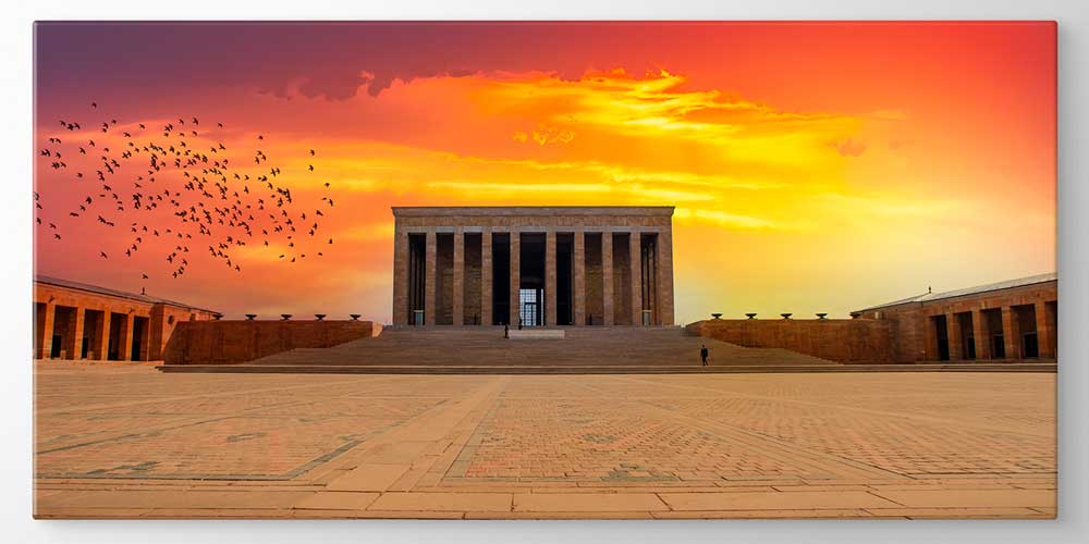 Anıtkabir Gün Batımı Manzarası Büyük Ebat Duvar Dekor Ürünü 11939