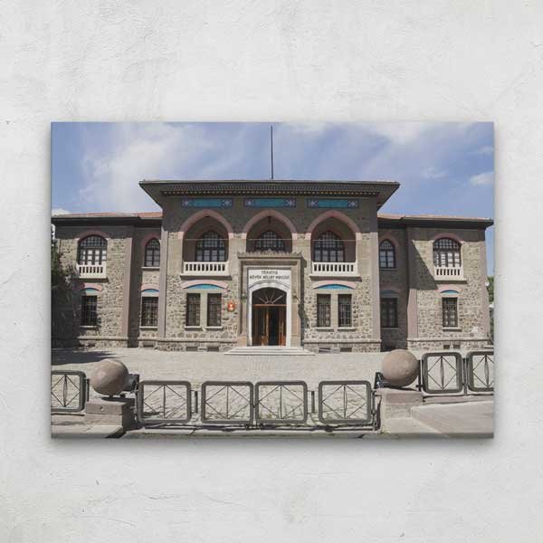 Ankara Tarihi Mimari Yapı Manzarası Kanvas Tablo 12101