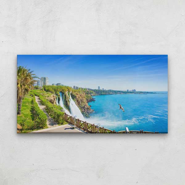 Antalya Falezleri ve Deniz Manzarası Kanvas Tablo 12048