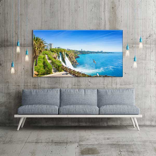 antalya-canvas-wall-art-12048-01 Antalya Falezleri ve Deniz Manzarası Kanvas Tablo 12048