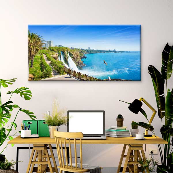 antalya-canvas-wall-art-12048-02 Antalya Falezleri ve Deniz Manzarası Kanvas Tablo 12048