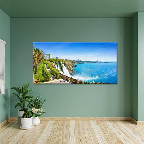 antalya-canvas-wall-art-12048-04 Antalya Falezleri ve Deniz Manzarası Kanvas Tablo 12048