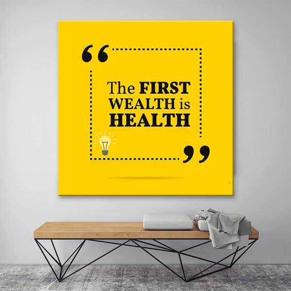 Sağlık Motivasyon Duvar Kanvası – 3352