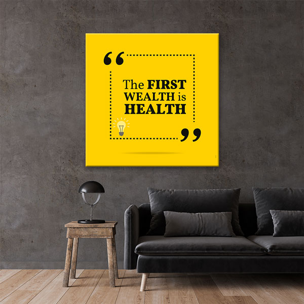 Sağlık Motivasyon Duvar Kanvası – 3352