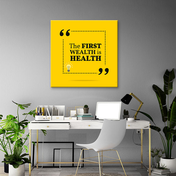 Sağlık Motivasyon Duvar Kanvası – 3352