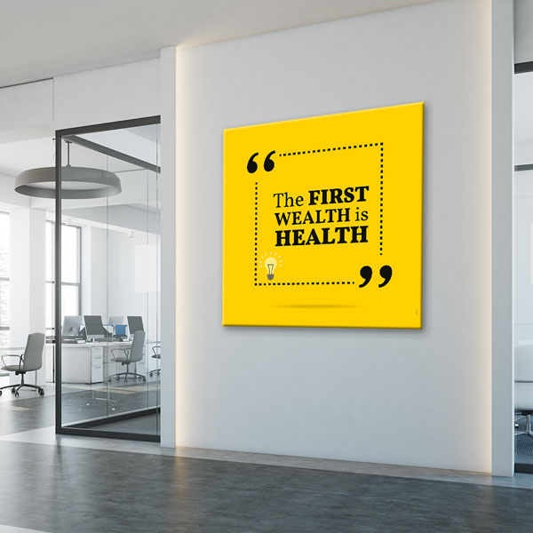 Sağlık Motivasyon Duvar Kanvası – 3352