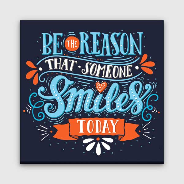 Bugün Birilerinin Gülümseme Sebebi Ol Duvar Tablosu – 3306