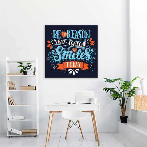aphorism-wall-decor-3306-01 Bugün Birilerinin Gülümseme Sebebi Ol Duvar Tablosu – 3306