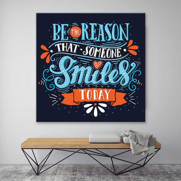 aphorism-wall-decor-3306-02 Bugün Birilerinin Gülümseme Sebebi Ol Duvar Tablosu – 3306