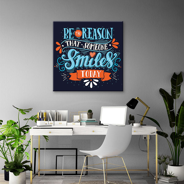 aphorism-wall-decor-3306-05 Bugün Birilerinin Gülümseme Sebebi Ol Duvar Tablosu – 3306