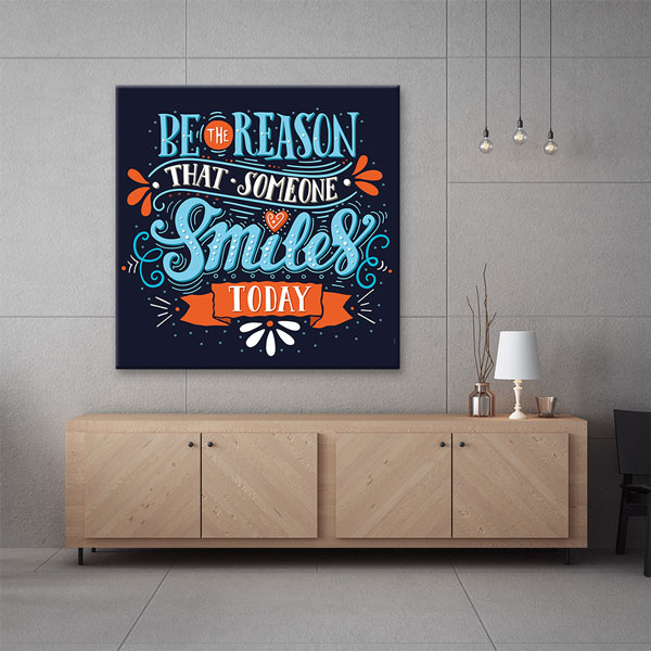 aphorism-wall-decor-3306-06 Bugün Birilerinin Gülümseme Sebebi Ol Duvar Tablosu – 3306
