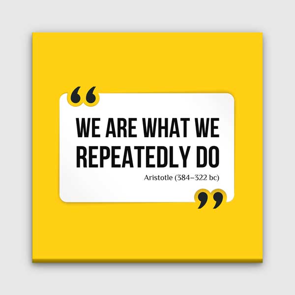 aphorism-wall-design-3159-00 Aristoteles Sözü: Ne Yaparsak Oyuz Duvar Dekoru – 3159