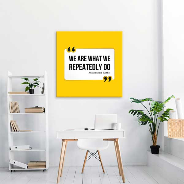 aphorism-wall-design-3159-01 Aristoteles Sözü: Ne Yaparsak Oyuz Duvar Dekoru – 3159