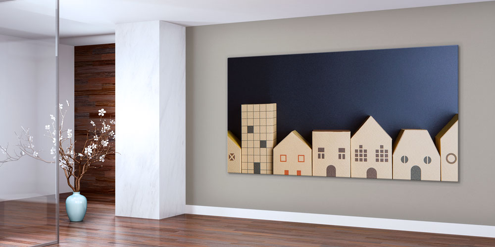 Modern Mimari ve Emlak Temalı Büyük Ebat Duvar Dekoru 7888