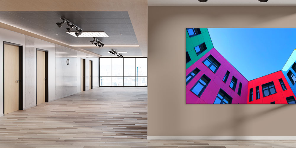 architecture-school-wall-art-7893-03 Renkli Modern Bina Tasarımlı Büyük Ebatlı Duvar Dekoru 7893