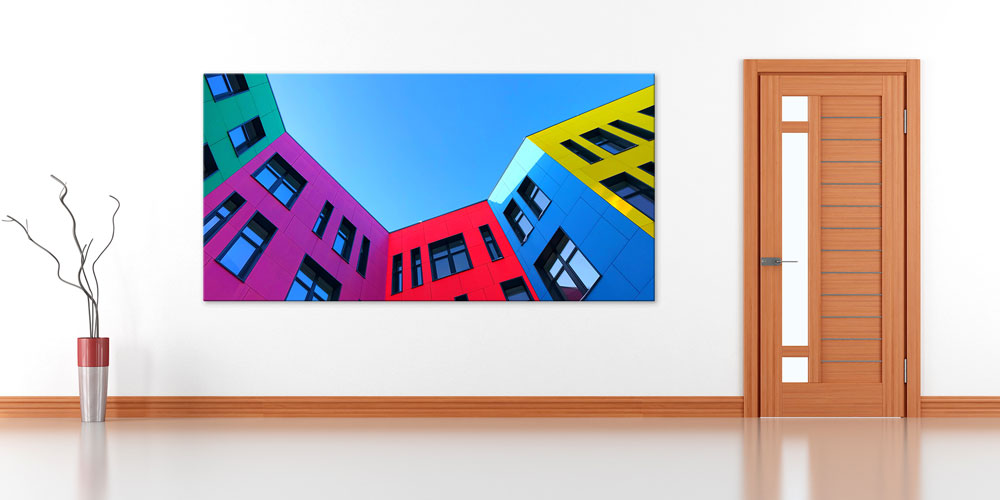 architecture-school-wall-art-7893-04 Renkli Modern Bina Tasarımlı Büyük Ebatlı Duvar Dekoru 7893