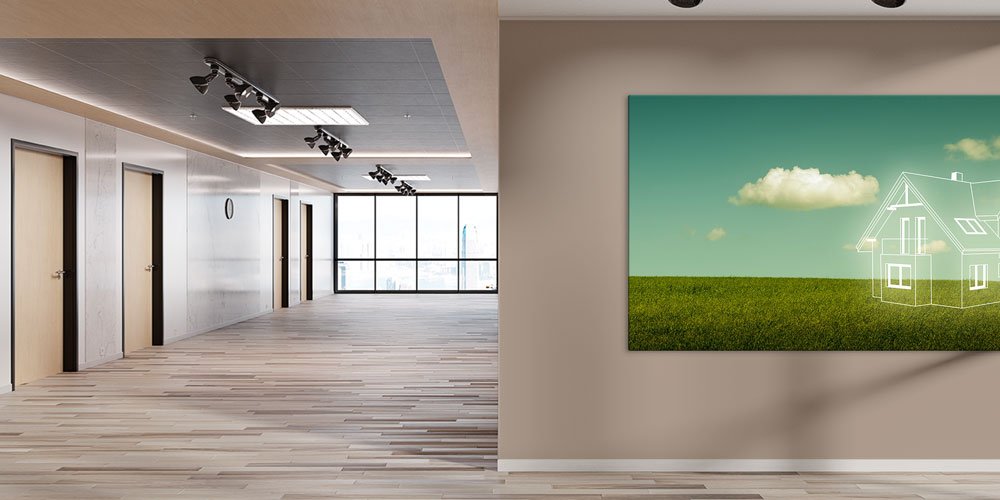 İnşaat ve Emlak Temalı Büyük Ebat Duvar Dekoru 7887