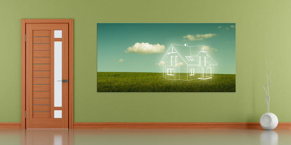 İnşaat ve Emlak Temalı Büyük Ebat Duvar Dekoru 7887