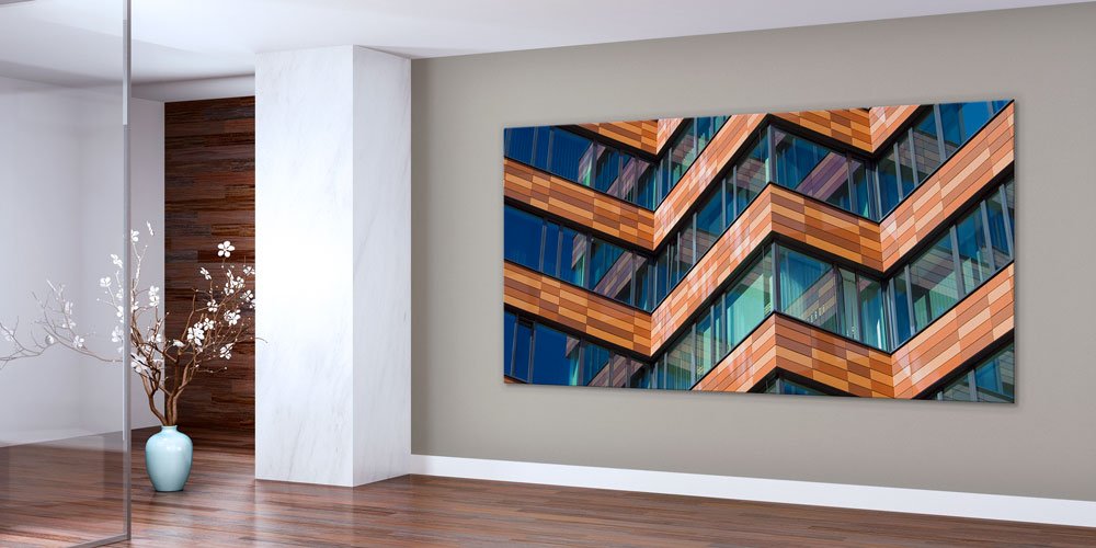 Modern Mimari Cephe Detaylı Büyük Ebatlı Duvar Dekoru 7891