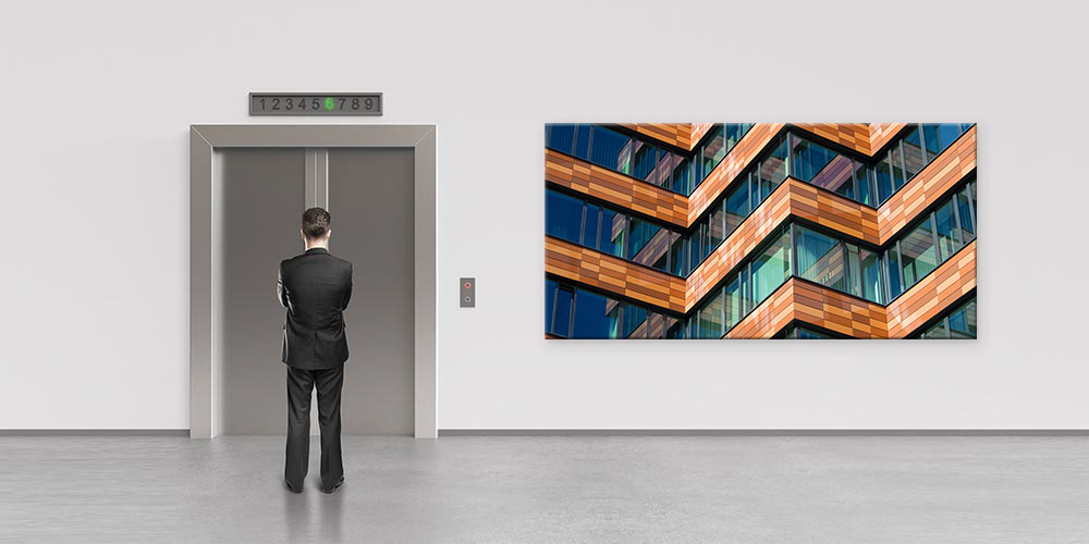 Modern Mimari Cephe Detaylı Büyük Ebatlı Duvar Dekoru 7891