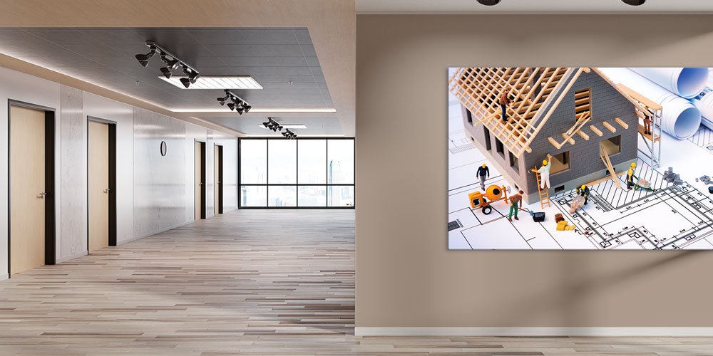 İnşaat ve Mimarlık Temalı Büyük Ebatlı Duvar Dekoru 7889