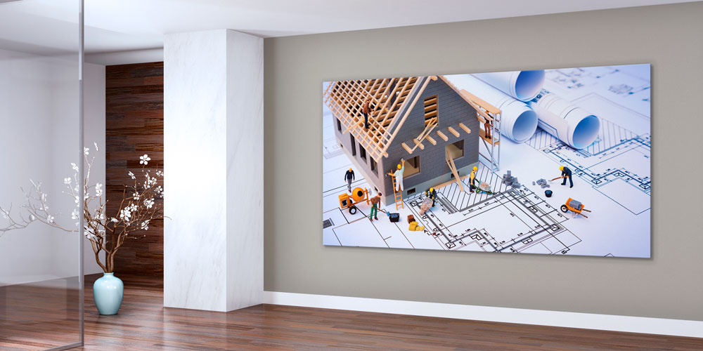 İnşaat ve Mimarlık Temalı Büyük Ebatlı Duvar Dekoru 7889