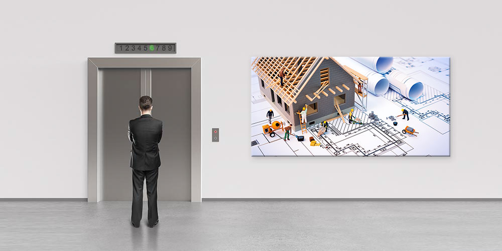 İnşaat ve Mimarlık Temalı Büyük Ebatlı Duvar Dekoru 7889