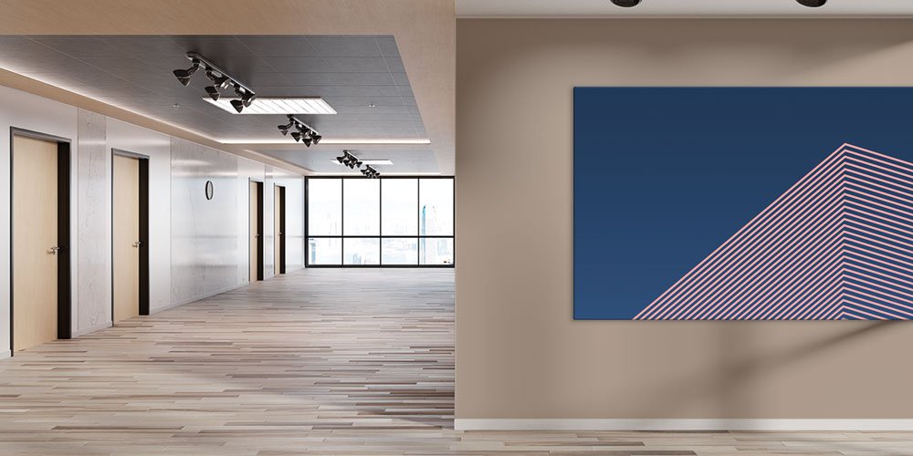 Mimarlık ve Geometrik Çizgiler Temalı Büyük Ebatlı Duvar Dekoru 7890