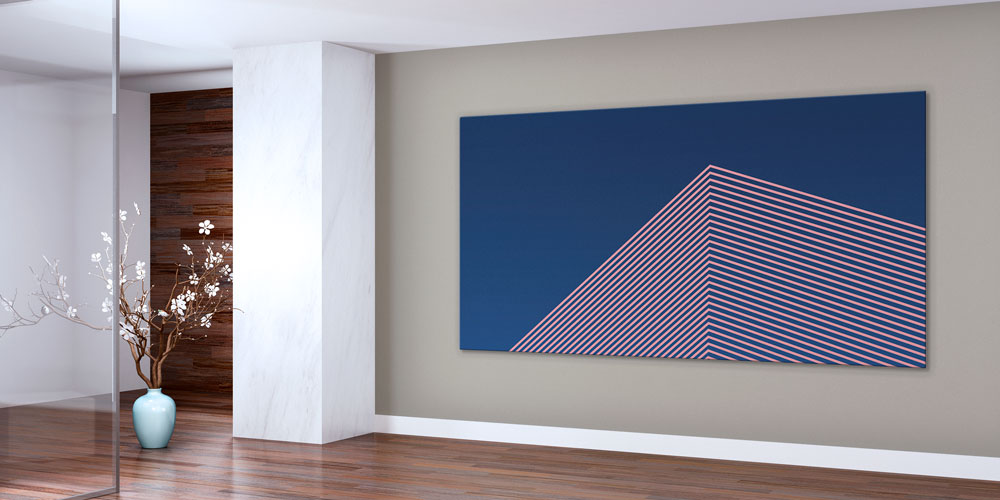 Mimarlık ve Geometrik Çizgiler Temalı Büyük Ebatlı Duvar Dekoru 7890