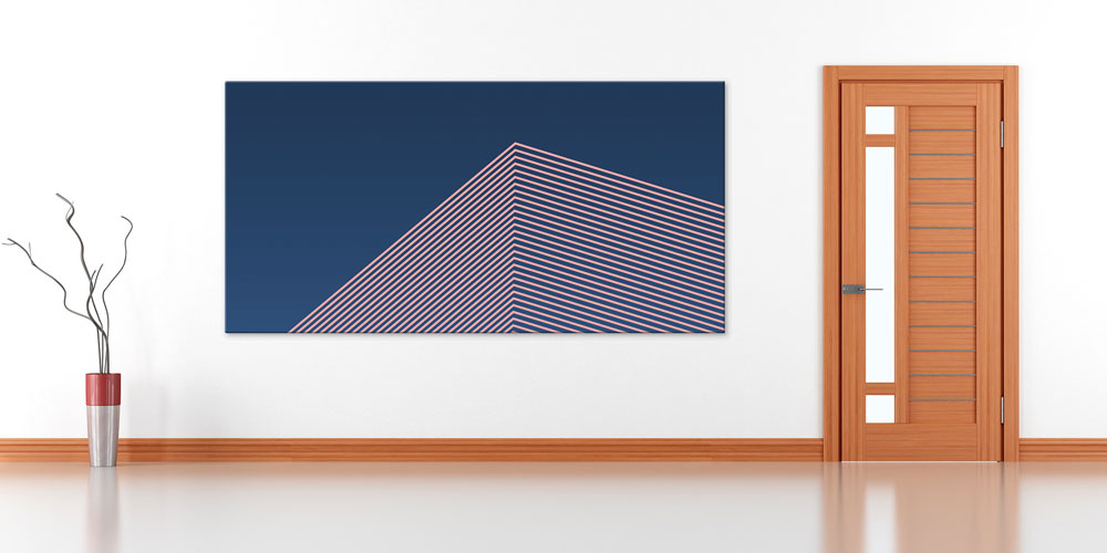 Mimarlık ve Geometrik Çizgiler Temalı Büyük Ebatlı Duvar Dekoru 7890