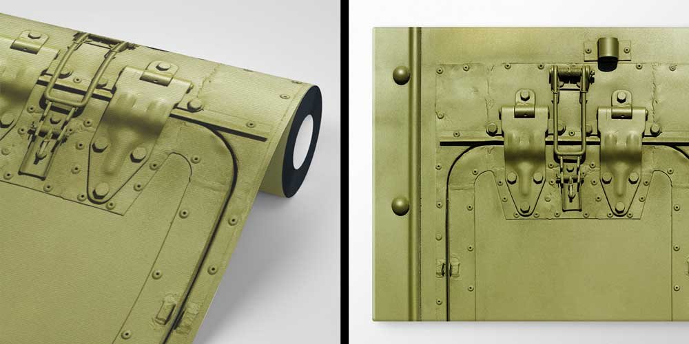 army-wall-art-decor-10968-04 Askeri Araç Kaplaması Desenli Duvar Kağıdı 10968