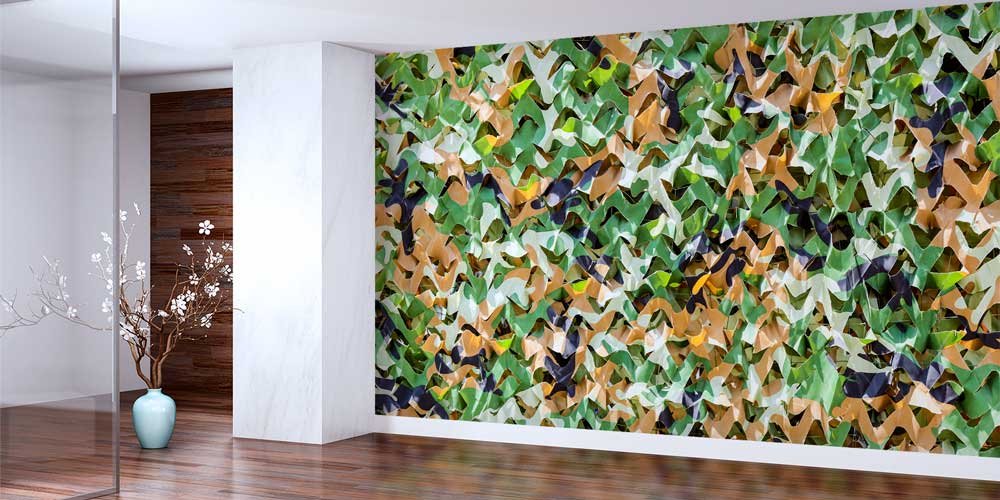 Dalgalı Kamuflaj Ağı Duvar Kağıdı 10999